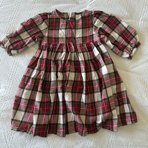 Hanna Andersson Red & Crram Plaid Dress